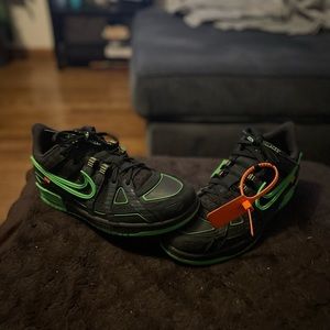 greenstrike Off-white rubber dunks, size 9.5 slightly worn, price is negotiable